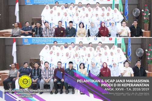 PELANTIKAN DAN UCAP JANJI PRODI DIII KEPERAWATAN T.A. 2018/2019