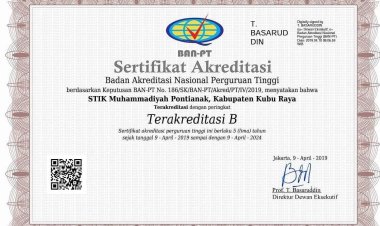 STIK MUHAMMADIYAH RAIH AKREDITASI B OLEH BAN-PT