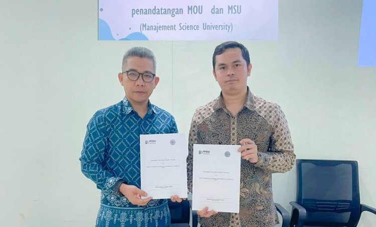 ITEKES Muhammadiyah Kalbar menandatangani MoU dengan Management and Science University (MSU)