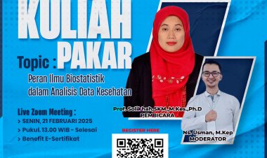 Kuliah Pakar - Peran Ilmu Biostatistik  dalam Analisis Data Kesehatan