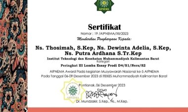 MAHASISWA PRODI MAGISTER KEPERAWATAN RAIH AIPNEMA AWARD